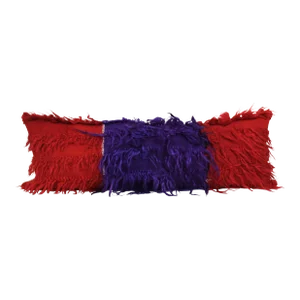 Vintage Turkish Wool Shaggy Woven Kilim Pillow Cover