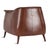 Chestnut Leather Gum Drop Chair For Sale - Image 4 of 5