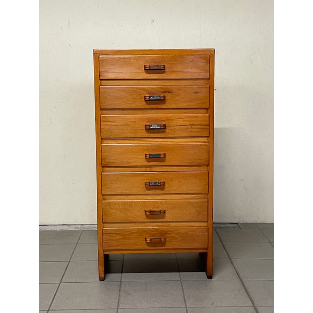 Tall Chest of Drawers, Italy, 1950s For Sale - Image 4 of 18