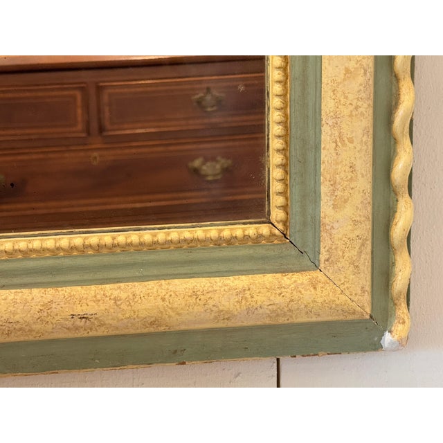 19th Century 19th Century Painted Louis Philippe Mirror For Sale - Image 5 of 7