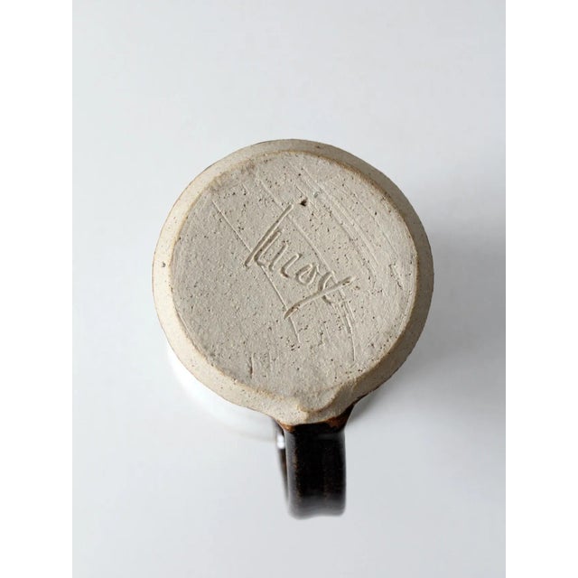 Vintage Studio Pottery Pitcher For Sale - Image 12 of 13