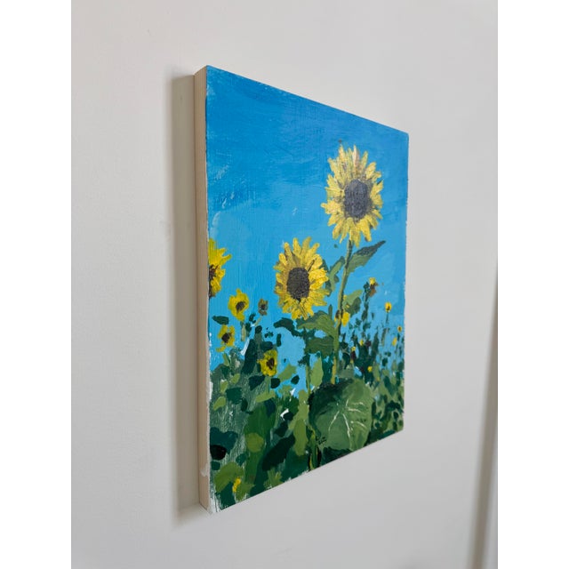 2020s Sunflowers, Contemporary Floral Painting by Matt Higgins For Sale - Image 5 of 5