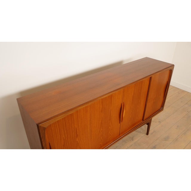 Wood Vintage Danish Teak Highboard by Johannes Andersen for Silkeborg For Sale - Image 7 of 18