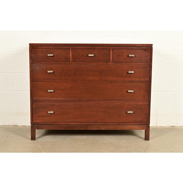 An exceptional modern Arts & Crafts, Mission, or Shaker style six-drawer dresser or chest of drawers By Stickley USA,...
