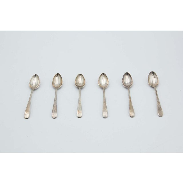 Silver Teaspoons, Set of 6 For Sale - Image 3 of 3
