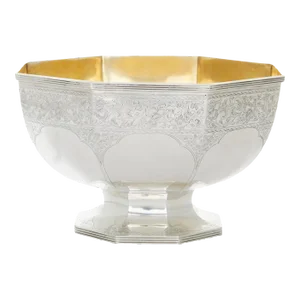 Sterling Silver / Gilt Barware / Centerpiece Bowl