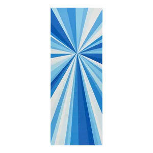 SAMPLE - Schumacher x Trina Turk Sunbeam Print Indoor/Outdoor Panel Fabric In Horizon Blue