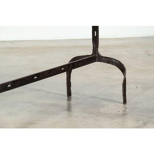 English Wrought Iron Pine Console Table, 1900s For Sale - Image 9 of 18