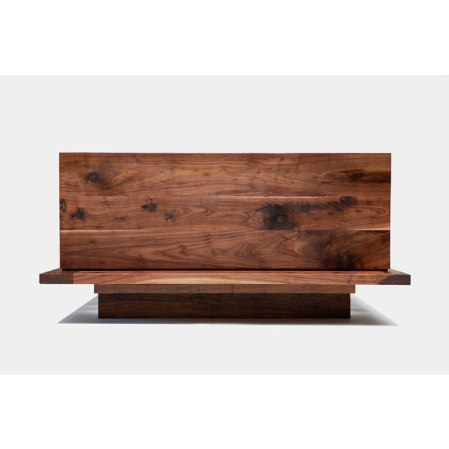 2020s Sqb Queen Walnut Bed For Sale - Image 5 of 6