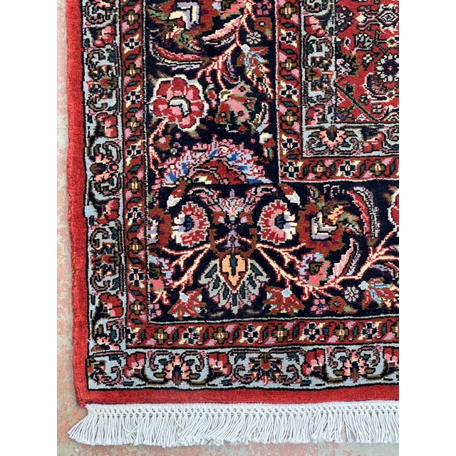 Textile Persian Bijar Hand Knotted Wool Rug 6’10” X 10’3” For Sale - Image 7 of 7