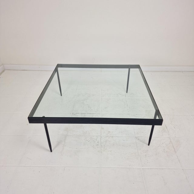 G4A Coffee Table in Steel and Glass from Janni van Pelt, Netherlands, 1958 For Sale - Image 11 of 17