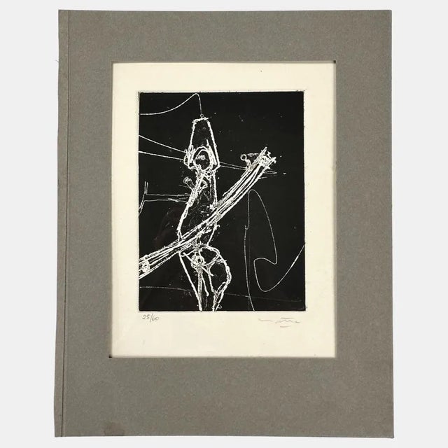 Contemporary Roberto Matta (1911-2002) - Untitled Abstract Expressionist Etching, Signed (1966, Rives Paper) For Sale - Image 3 of 8