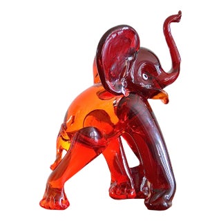 Murano Elephant attributed to Ercole Barovier for Barovier & Toso, 1950s For Sale