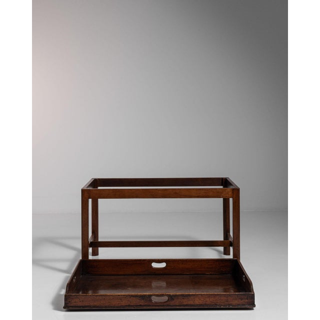 Early 20th Century United Kingdom Rich Mahogany Mahogany Butler'S Tray Table For Sale - Image 4 of 10