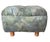 18"H x 24"W x 24"D A study in texture and form, this reupholstered 1990s ottoman presents a compelling dialogue between...
