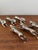 1970s Vintage Silver-Plated Metal Rabbit Knife Rests, 1970s, Set of 6 For Sale - Image 5 of 7