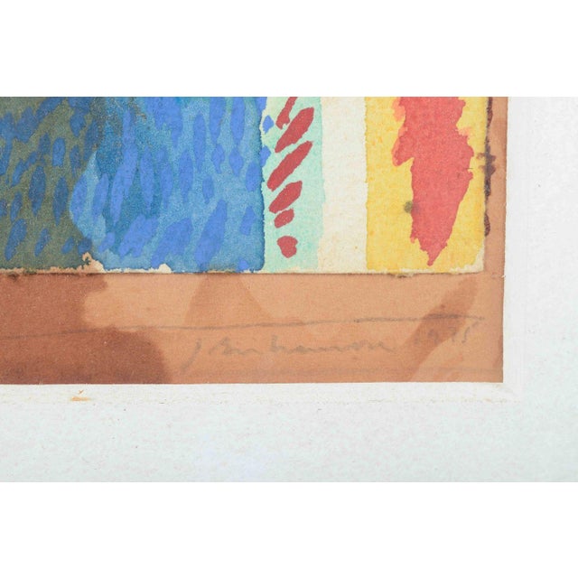 Jens Birkemose, Composition with Animal Motif, 1975, Watercolor on Paper For Sale - Image 6 of 8