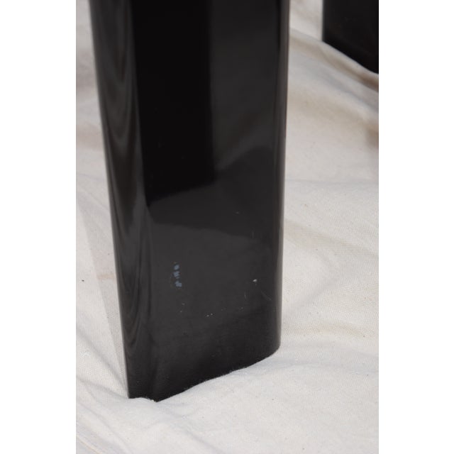 Pierre Cardin for Roche Bobois 1970s Black Lacquer Dining Set of 11 For Sale - Image 9 of 12