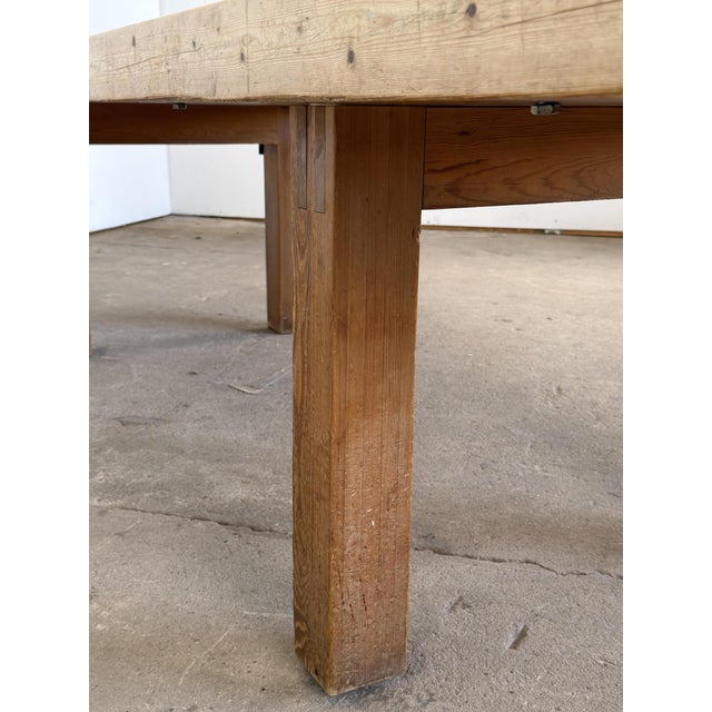 Large Danish Pine Dining Table, 1980s For Sale - Image 8 of 10
