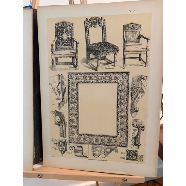 Paper Antique Elizabethan Architecture and Decoration Portfolio by Richardson For Sale - Image 7 of 11