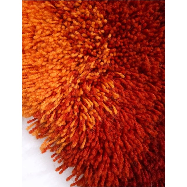 1970s Vintage German Handmade Rya Rug in Wool, 1970s For Sale - Image 5 of 6
