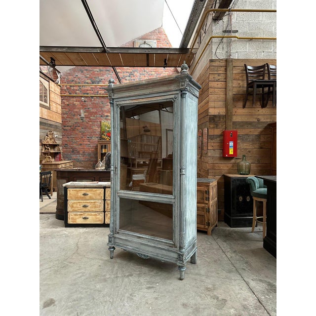 Late 19th Century Patinated Display Cabinet For Sale - Image 3 of 8