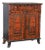 Late 19th Century Highly Painted Pine Sideboard Cabinet, Hungary For Sale