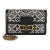 Black Blue Jacquard Since 1854 Dauphine Chain Wallet For Sale