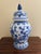 Late 20th Century Chinoiserie Large Blue and White Porcelain Ginger Jar For Sale - Image 4 of 7