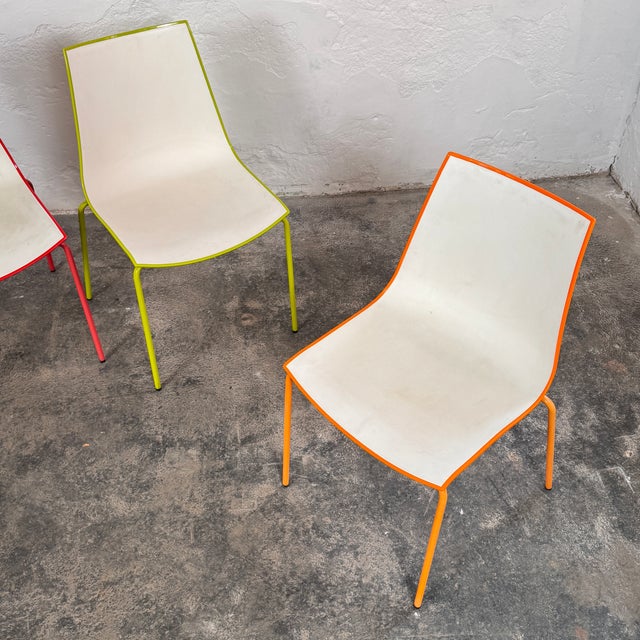 Italian 3D Colour Chairs from Pedrali, Set of 4 For Sale - Image 13 of 15