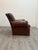 Animal Skin Leather Chair With Matching Ottoman For Sale - Image 7 of 11