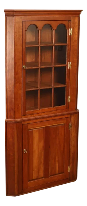 Federal Style Cherry Custom Quality Corner Cabinet