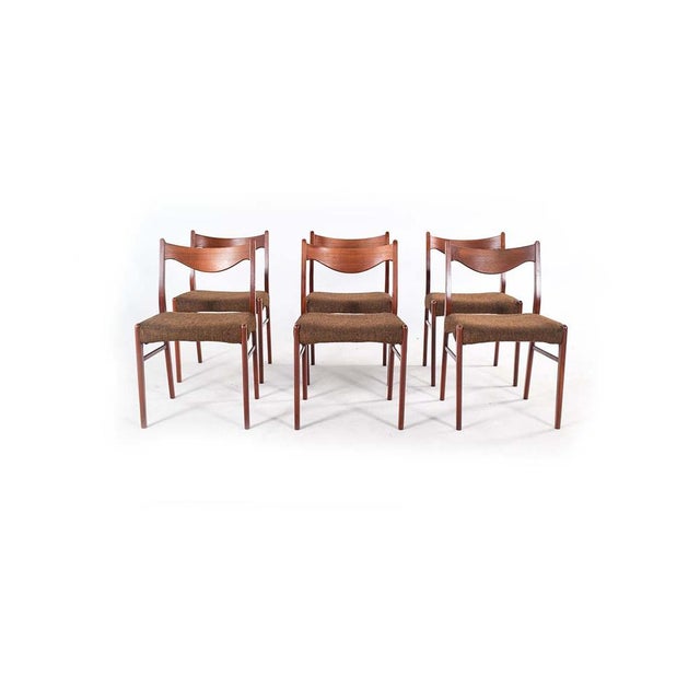 Arne Wahl Iversen GS60 Chairs in Teak by Arne Wahl Iversen, Set of 6 For Sale - Image 4 of 6