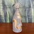 Art Deco Waylande Gregory Glass Bottle With Stone Gray and Metallic Gold Art Deco Design For Sale - Image 3 of 12