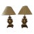 Vintage Italian Carved Wood and Parcel Gilt Lamps - a Pair For Sale