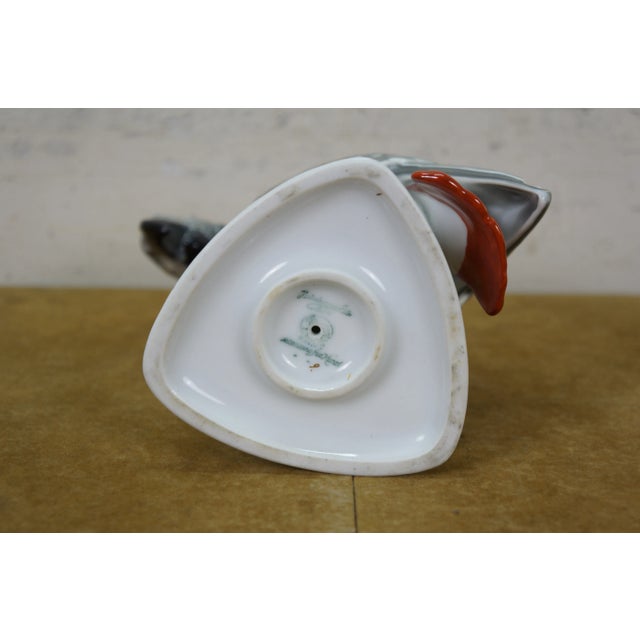 Antique 1925 Hutschenreuther Fritz Klee African Gray Parrot Porcelain Figurine For Sale - Image 12 of 13