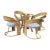 Vintage Sculptural Wicker Five Piece Dining Set | Coastal, Modern, Palm Beach Regency For Sale