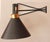 Black Black and Gilt Articulated Wall Light by Rene Mathieu for Lunel, 1950s For Sale - Image 8 of 9
