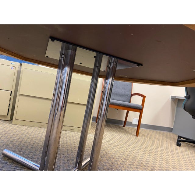 1980s 1980s Vintage Mid Century Modern Conference Table For Sale - Image 5 of 11