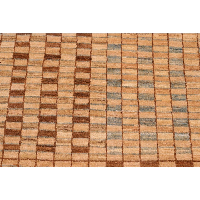 1990s 1990s Boheiman Gabbeh Tan/Brown Wool Rug - 6'0" X 8'6" For Sale - Image 5 of 10