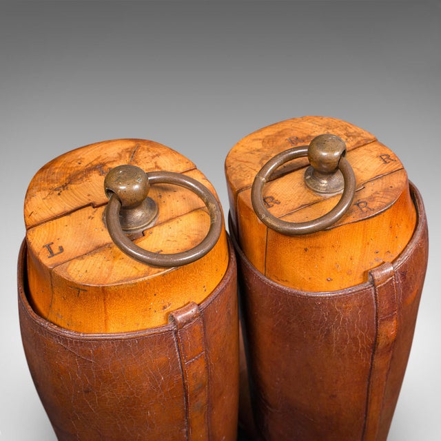 Wood Antique Bootmaker’s Display, English, Leather, Boot Stretcher Set, Edwardian For Sale - Image 7 of 12