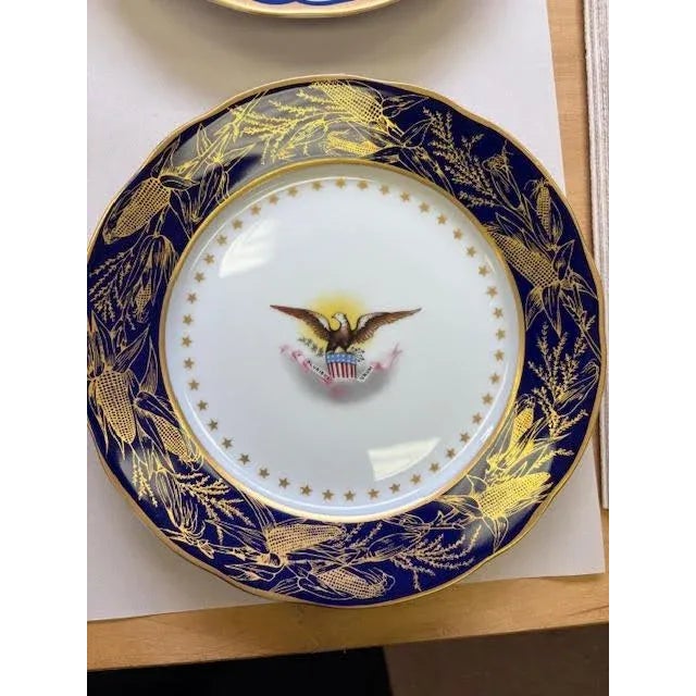 Ceramic The Danbury Mint White House Presidential Plate Collection - Complete Set of 12 For Sale - Image 7 of 13