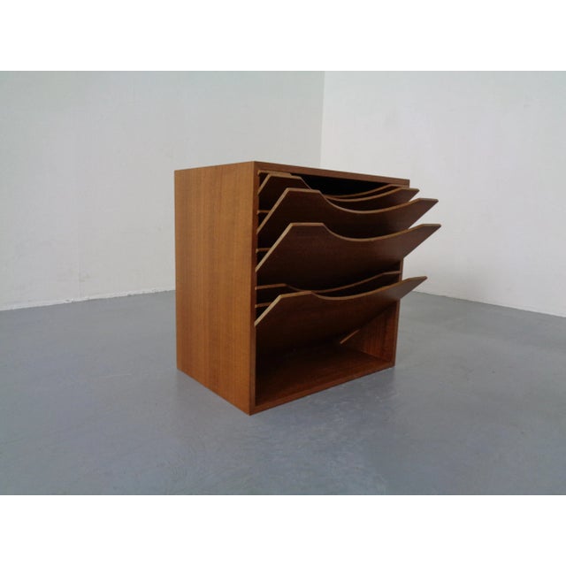 Mid-Century Modern Teak A4 Register Filing Shelves, 1960s For Sale - Image 3 of 12