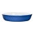 Vintage French Blue & White Oval Ceramic Baking Dish | Embossed Scallop Pattern | 11" Stoneware Baker | French Pottery | Farmhouse Quiche For Sale