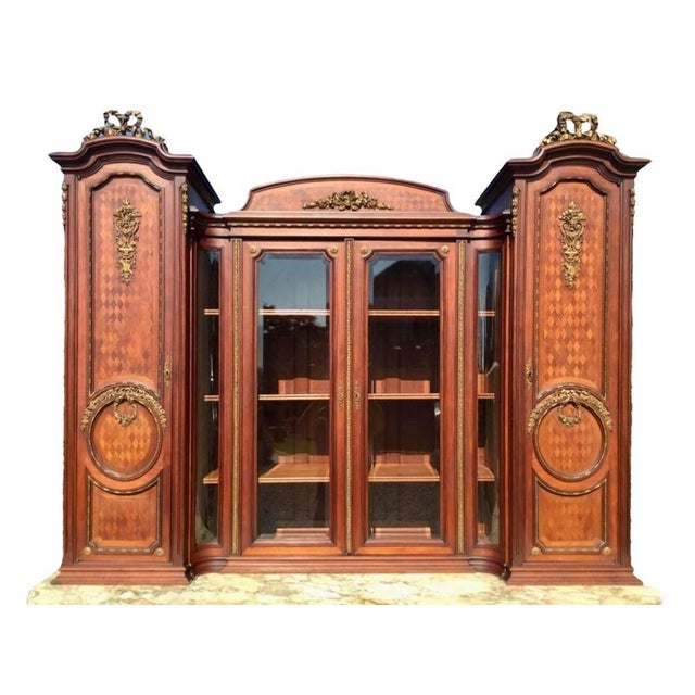 Louis XVI Style Dining Room Set, Set of 9 For Sale - Image 3 of 13