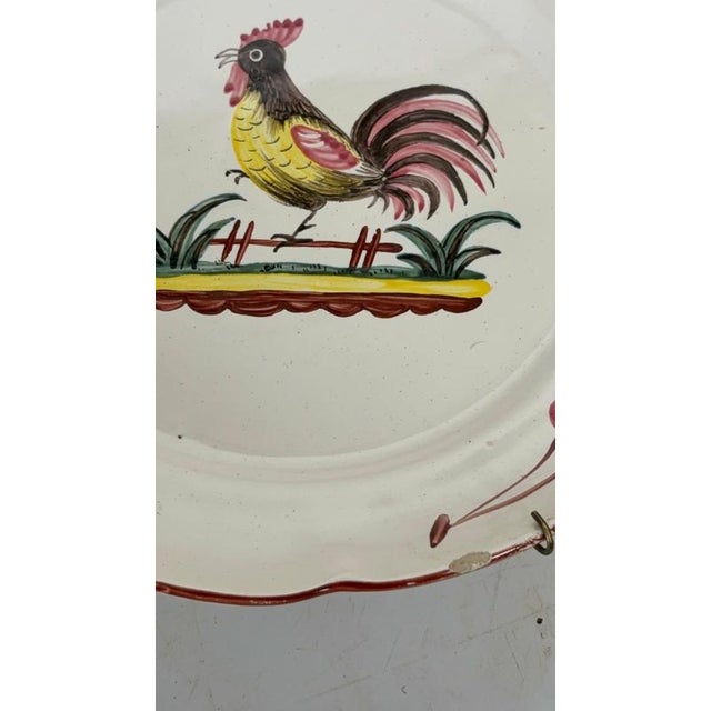 Antique French Ceramic Plates, 1800s, Set of 2 For Sale - Image 13 of 17