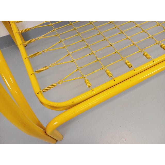 Vintage Italian Bunk Beds in Yellow Metal from Maretto Marflex, 1970s, Set of 2 For Sale - Image 10 of 18