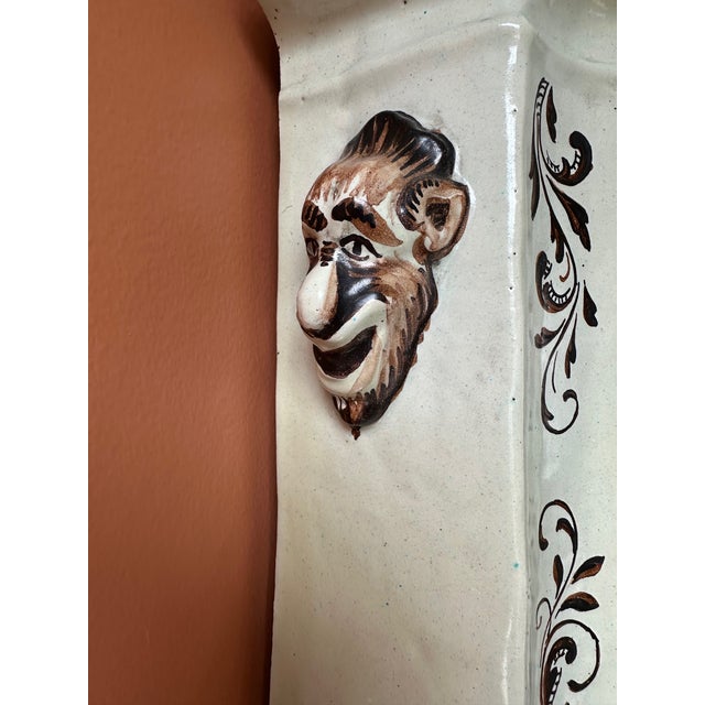 1950s Italian Ceramic Lavabo For Sale - Image 5 of 9