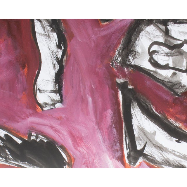 Abstract Mixed Media Painting by James L. Bruch For Sale - Image 4 of 7