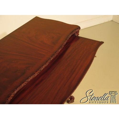 Chippendale Carved and Figural Mahogany 2 Door Server Cabinet For Sale - Image 4 of 9